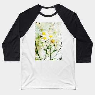 Rain drops on Daisies Baseball T-Shirt